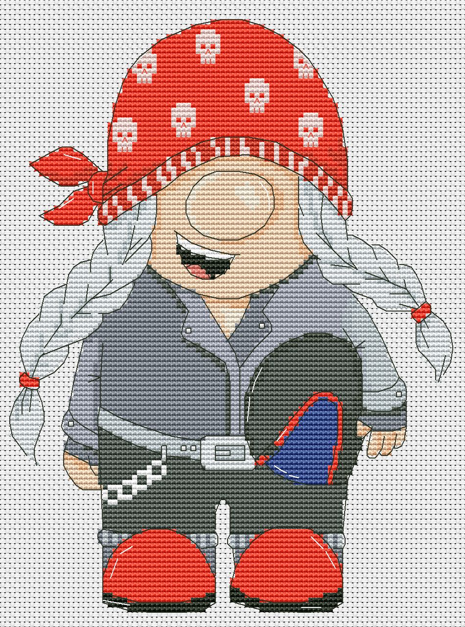 Biker girl, Cross stitch pattern, Motorcycle cross stitch, Cross stitch, Counted cross stitch, Gnomes cross stitch, Biker cross stitch