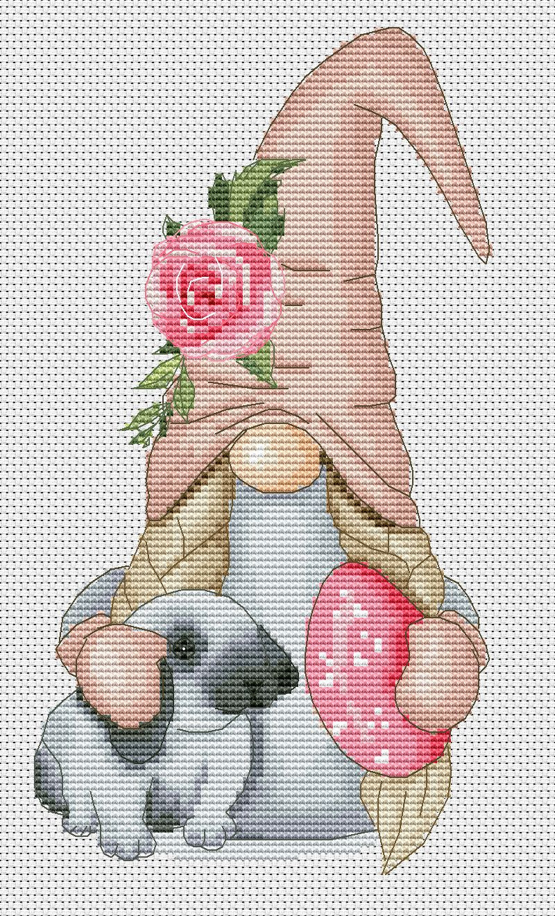 Easter female, Cross stitch pattern, Counted cross stitch
