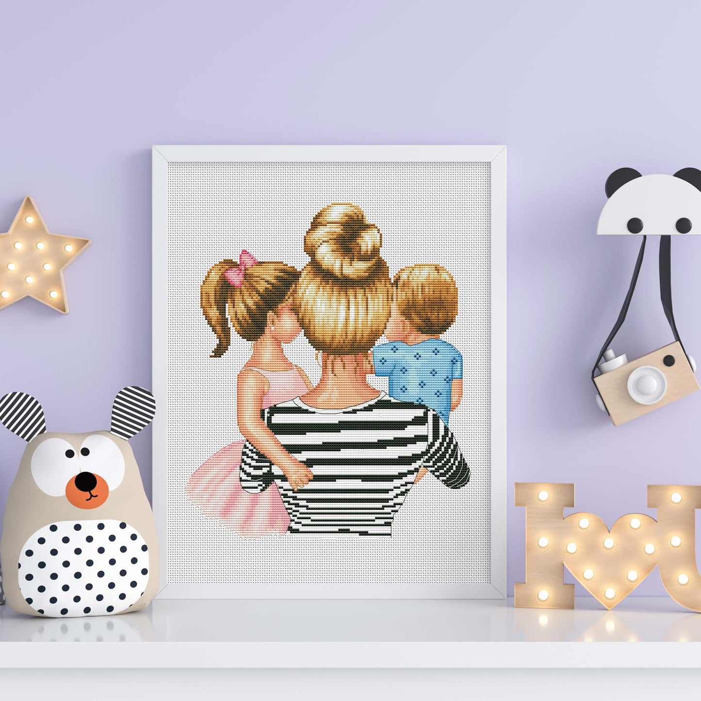 Counted Cross Stitch Pattern β Mother with Children