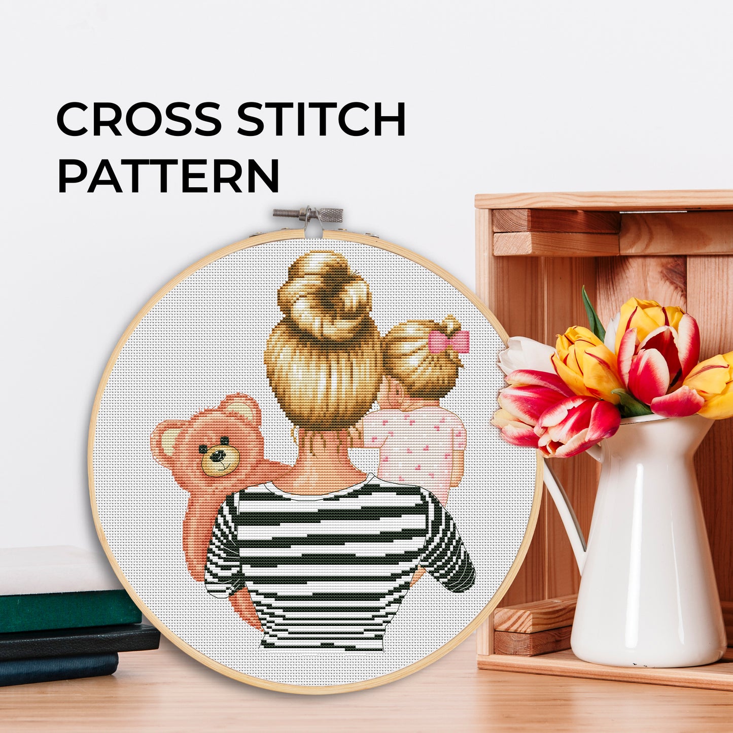 Counted Cross Stitch Pattern β Mother with daughter