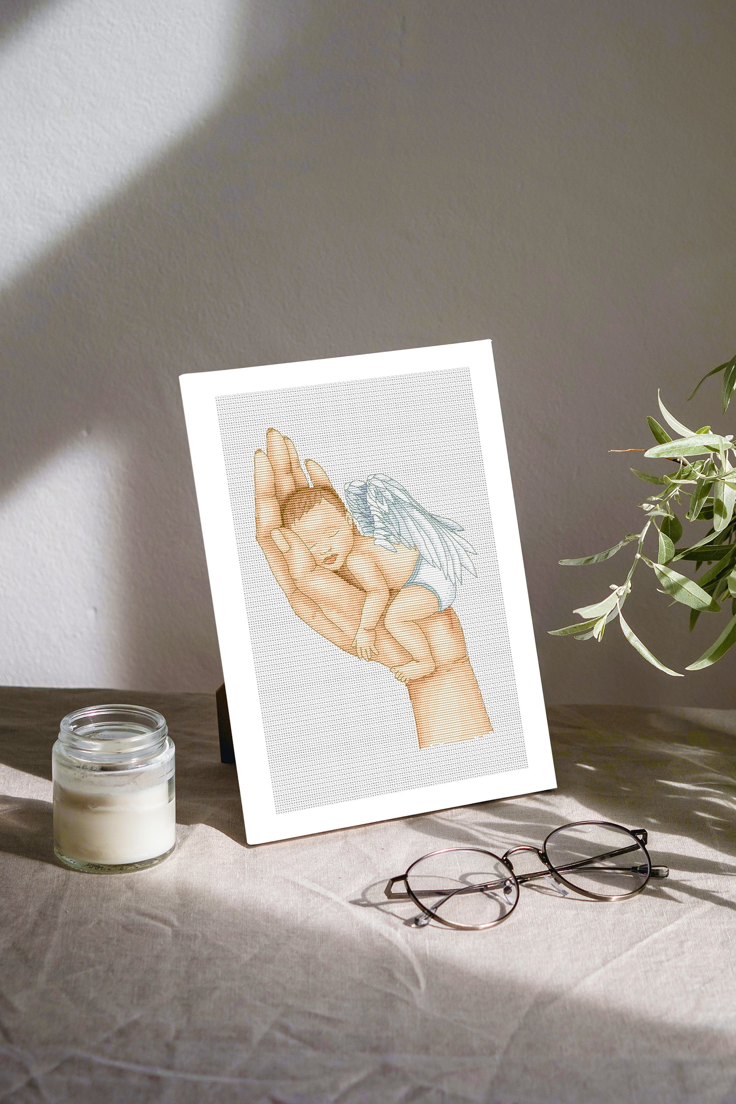 Angel, Cross stitch pattern, Angel cross stitch, Counted cross stitch, Modern cross stitch, Newborn cross stitch