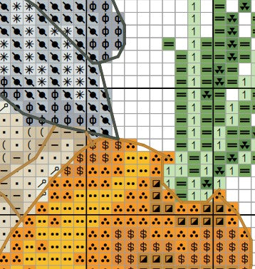 Bunny female, Cross stitch pattern