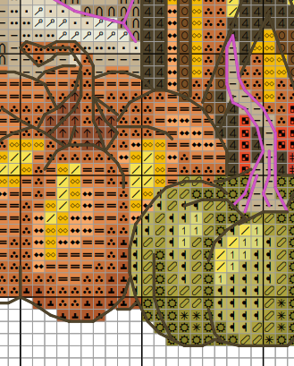 Autumn female, Cross stitch, Pumpkins cross stitch, Gnomes cross stitch