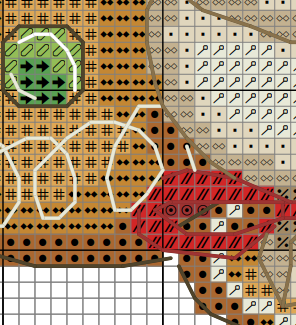 Cross stitch pattern, Gingerbread female, Christmas cross stitch