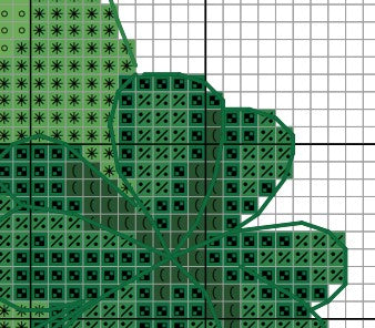 Counted cross stitch Lucky gnome