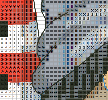 Cross stitch pattern Gnome with lighthouse