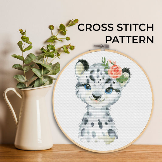 Cross stitch pattern, Leopard, Animal cross stitch, Counted cross stitch, Cat cross stitch
