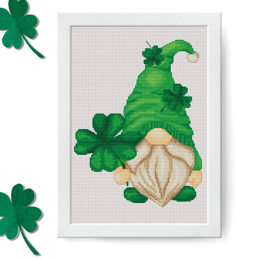 Counted  cross stitch Lucky gnome