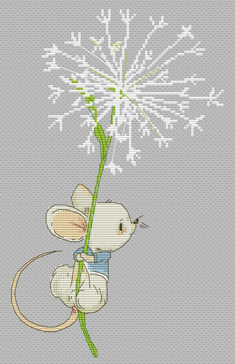Counted Cross stitch pattern Mouse
