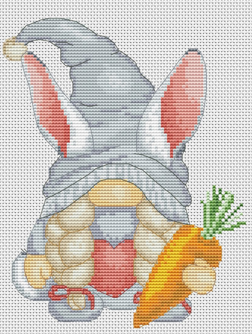 Bunny female, Cross stitch pattern