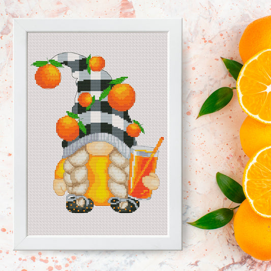 Cross stitch pattern Orange juice
