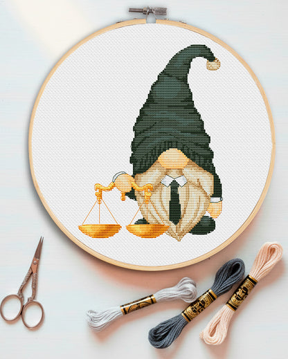 Lawyer , Cross stitch pattern, Justice  cross stitch