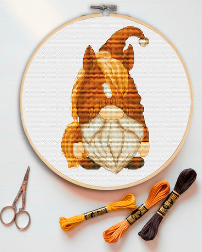 Horse, Cross stitch pattern, Horse cross stitch, Counted cross stitch, Gnomes cross stitch, Horse lover gift