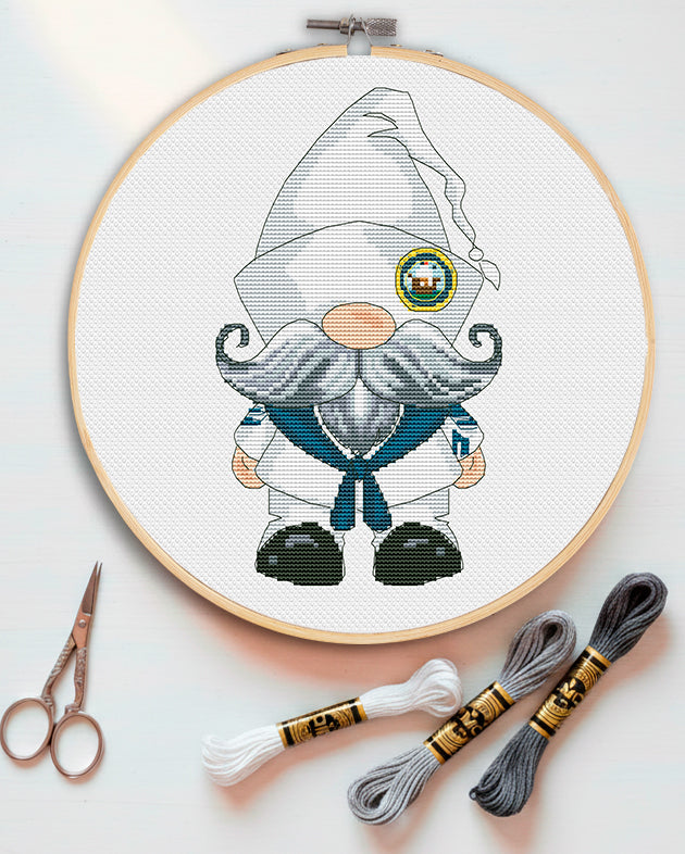 US navy, Cross stitch, Navy gifts, US Army, Navy cross stitch, Counted cross stitch, Gnome cross stitch, US military