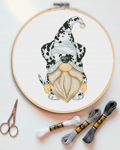 Dalmatian, Cross stitch pattern, Dog cross stitch, Pets cross stitch, Counted cross stitch, Gnomes cross stitch