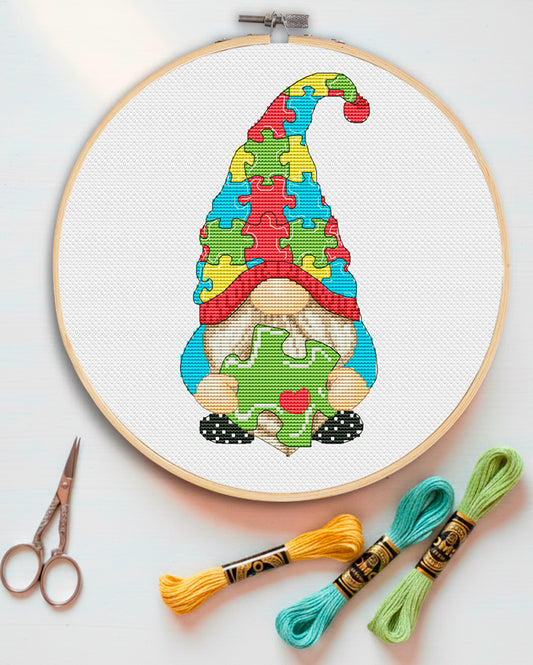 Autism, Cross stitch pattern, Counted cross stitch