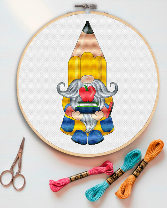 Teacher, Cross stitch pattern, School cross stitch, Teacher cross stitch, Back to school, Counted cross stitch, Teacher gift