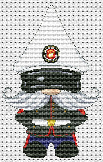 Marine gnome, Cross stitch, Marine corps gifts, Army cross stitch, Marines cross stitch, Counted cross stitch, Gnome cross stitch