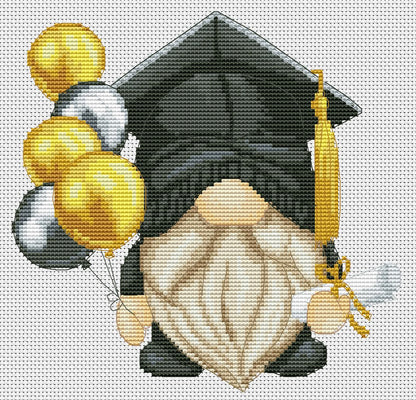 Graduate, Cross stitch pattern, Graduation cross stitch, Class 2025, Modern cross stitch, Counted cross stitch