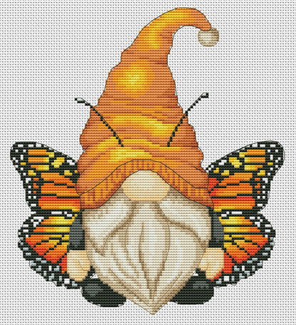 Butterfly, Cross stitch, Cross stitch pdf, Gnome cross stitch, Counted cross stitch, Insect cross stitch, Modern cross stitch