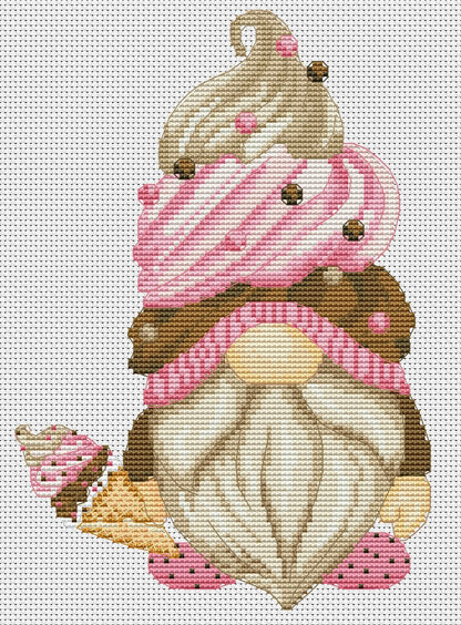 Cross stitch pattern Cake, Gnome cross stitch, Kitchen cross stitch