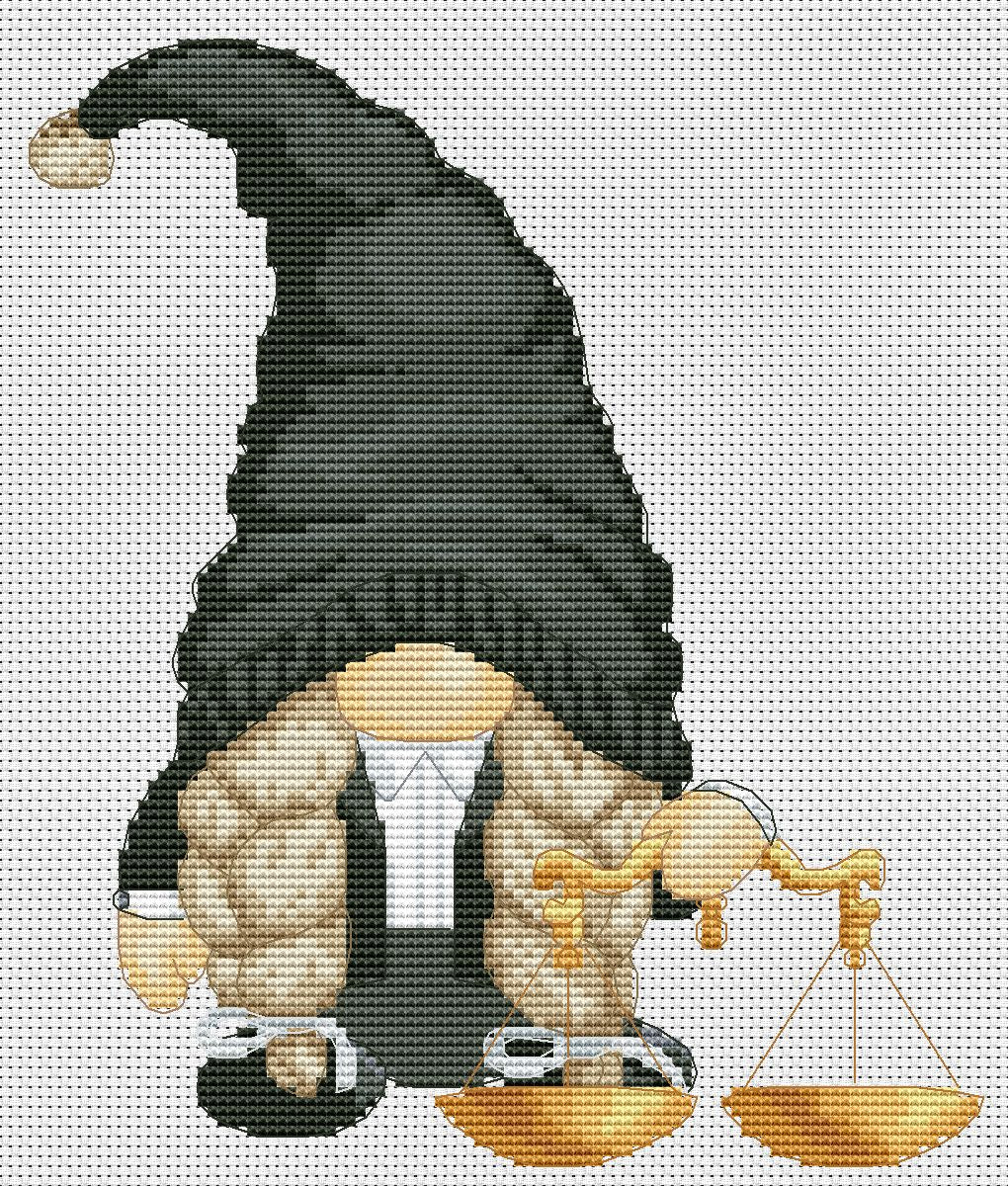 Justice cross stitch, Cross stitch pattern, Gift for a lawyer