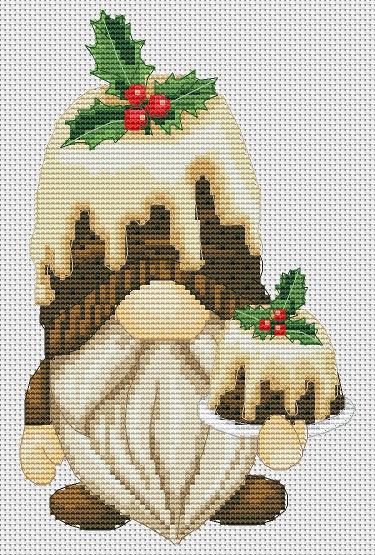 Christmas cross stitch Christmas gnome