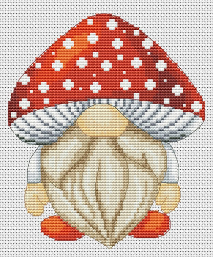 Mushroom, Cross Stitch Pattern, Counted cross stitch