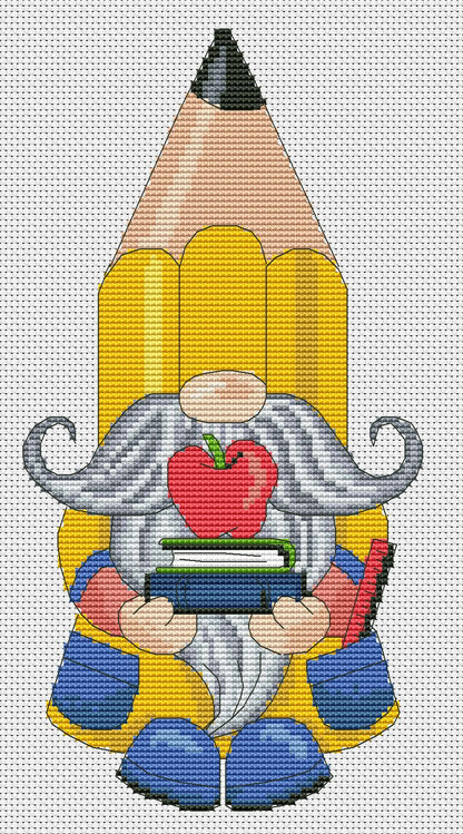 Teacher, Cross stitch pattern, School cross stitch, Teacher cross stitch, Back to school, Counted cross stitch, Teacher gift