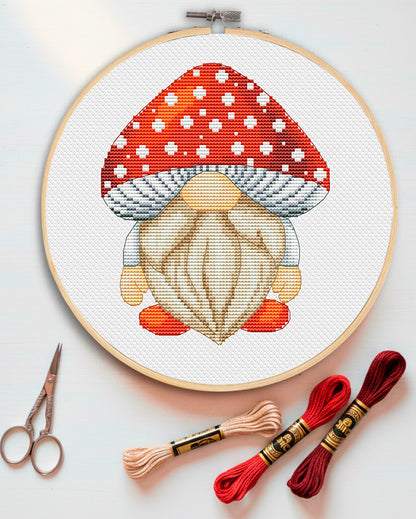 Mushroom, Cross Stitch Pattern, Counted cross stitch