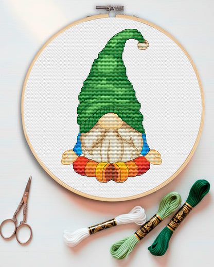 Yoga gnome, Cross stitch pattern, Gnome cross stitch, Sport cross stitch, Funny cross stitch