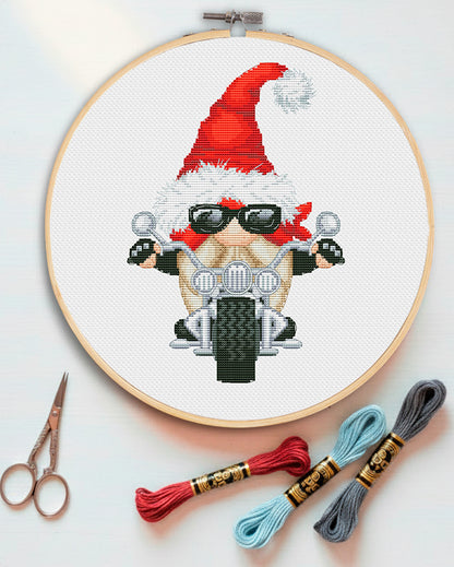 Christmas Gnome cross stitch pattern
