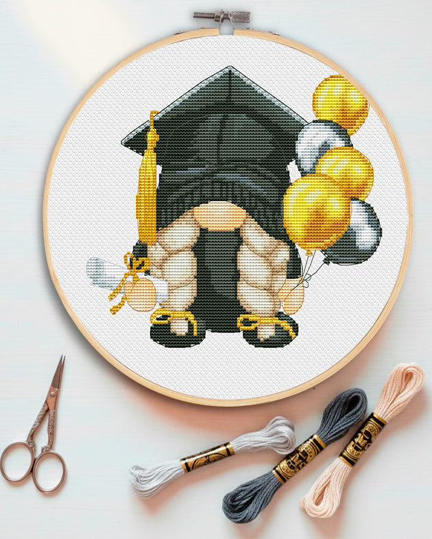 Graduate girl, Cross stitch pattern, Graduation cross stitch, Class 2025, Modern cross stitch, Graduation gift, Funny cross stitch