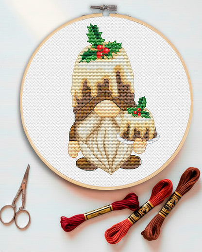 Christmas cross stitch Christmas gnome