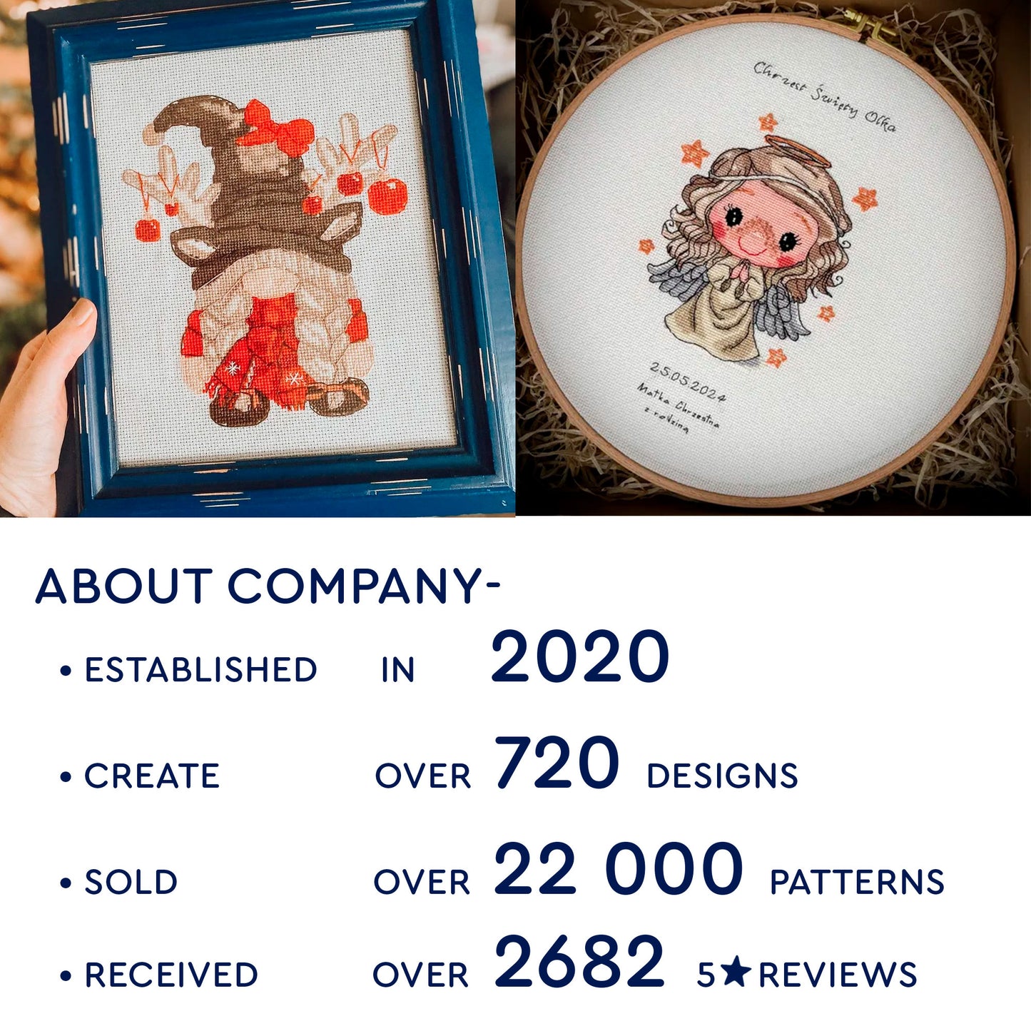 15 Gnomes cross stitch patterns bundle PDF (Instant Download)