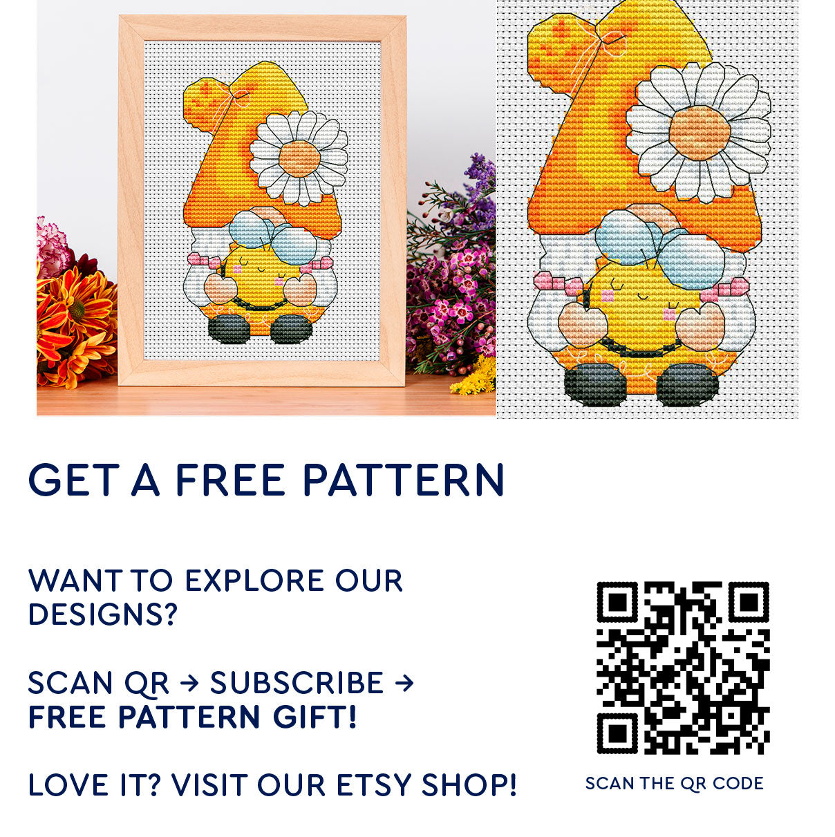 15 Gnomes cross stitch patterns bundle PDF (Instant Download)