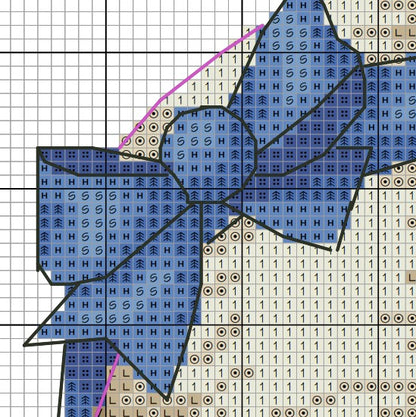 Cross stitch pattern Alice