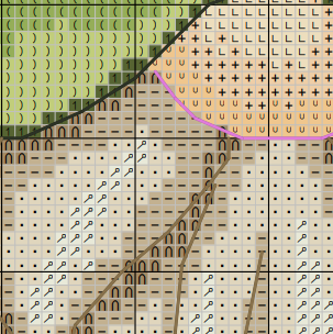Cross stitch pattern Fisherman
