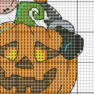 Halloween LOVE, Halloween cross stitch, Gnomes cross stitch, Modern cross stitch, Cross stitch pattern