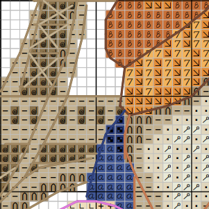 Frenchman, Cross stitch pattern, Gnome cross stitch, France cross stitch, Gnomes cross stitch, Modern cross stitch, Travel cross stitch