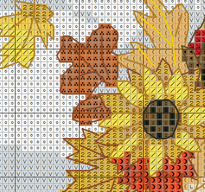 Hello fall, Autumn cross stitch, Cross stitch pattern, Modern cross stitch, Counted cross stitch