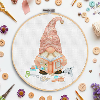 Scrapbook Gnome Cross Stitch (PDF)