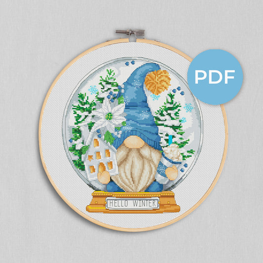 Hello Winter , Cross stitch pattern
