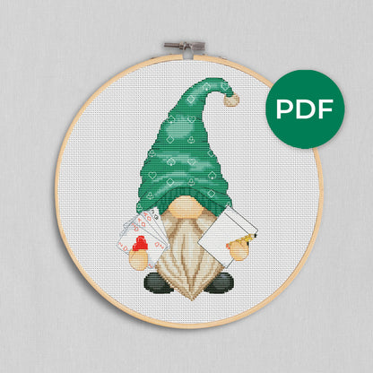 Cross stitch pattern Burraco gnome