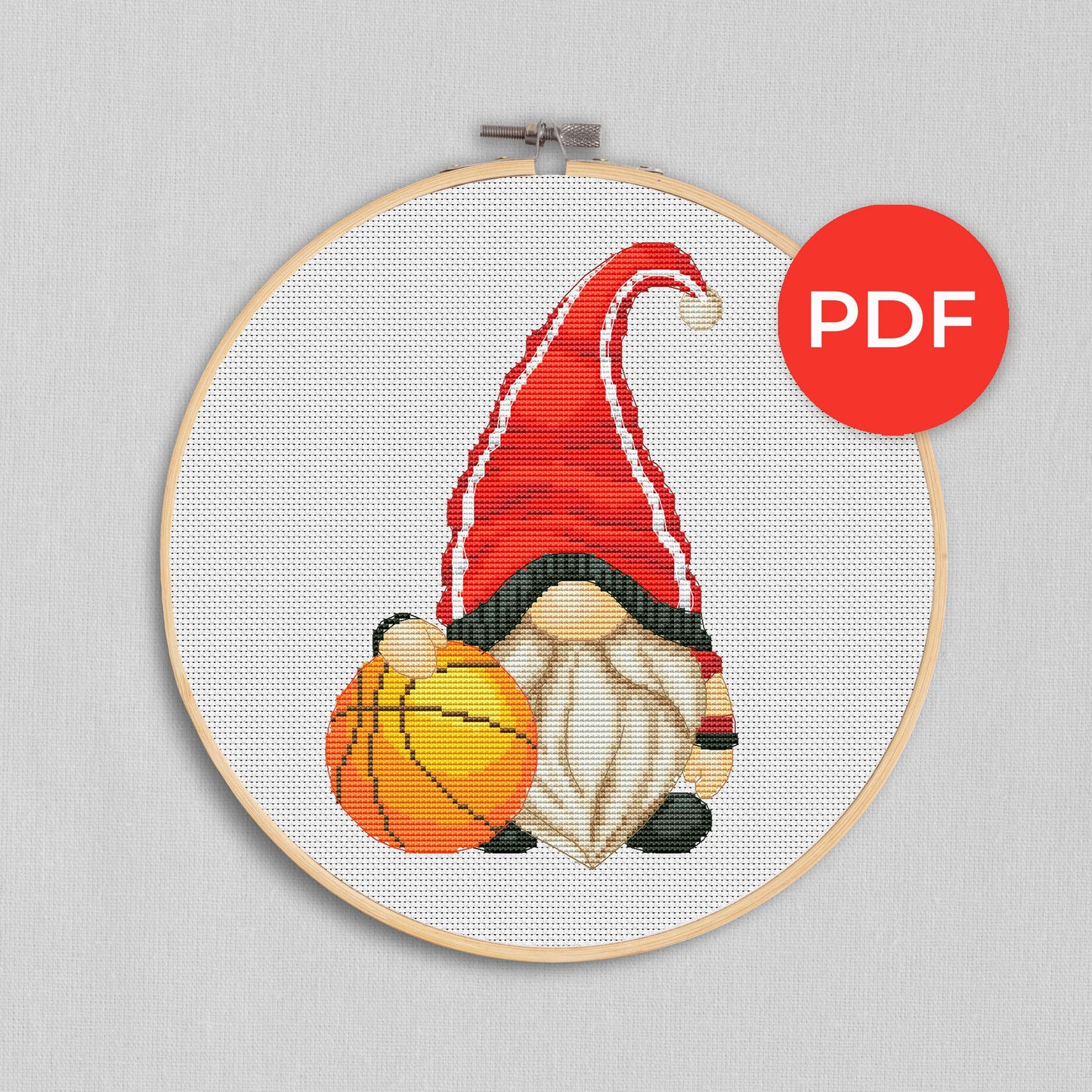 Basketball player, Cross stitch pattern, Basketball cross stitch, Cross stitch, Modern cross stitch, Gnome cross stitch, Sport cross stitch