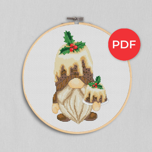 Christmas cross stitch Christmas gnome