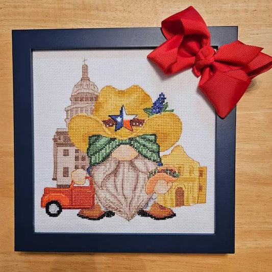 Texas, Cross stitch, Cross stitch pattern, Gnomes cross stitch, Cross stitch pdf, Texas cross stitch, Counted cross stitch