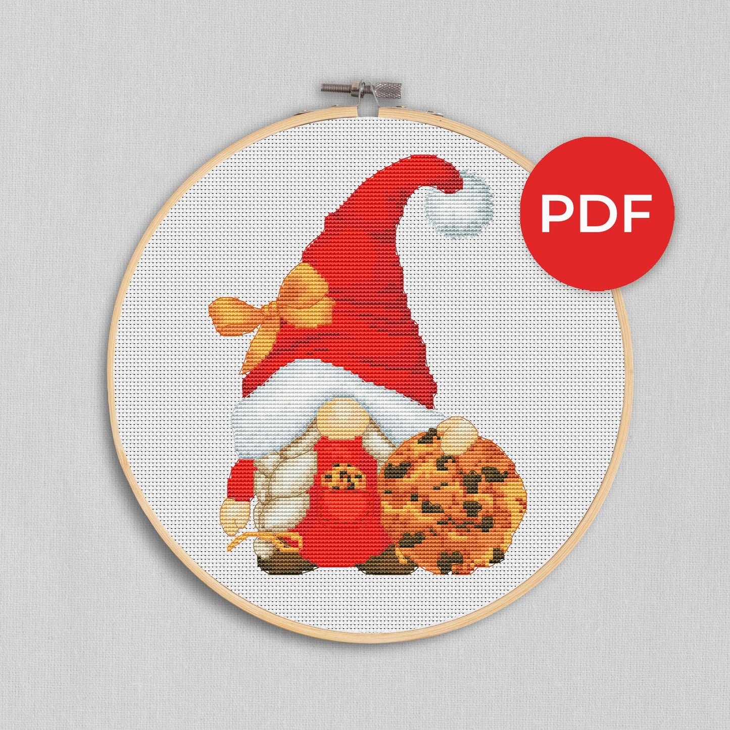 Cross stitch pattern, Santa cookies, Christmas cross stitch, Gnomes cross stitch, Modern cross stitch, Santa cross stitch