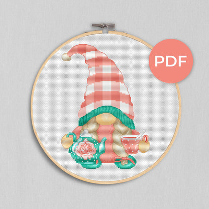 Cross stitch pattern, Kitchen cross stitch, Gnomes cross stitch, Cross stitch pattern