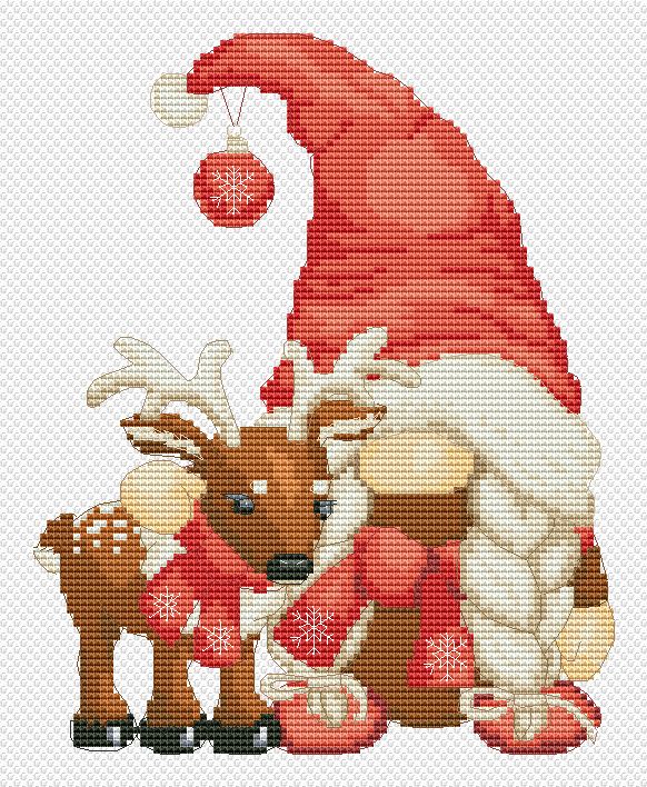 Cross stitch pattern Christmas Female